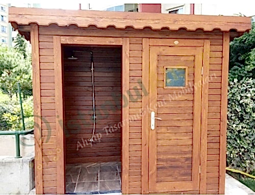 Ahşap Plaj Duşları