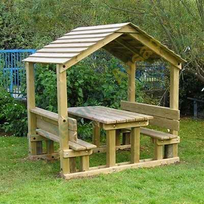 Çatılı Ahşap Piknik Masaları