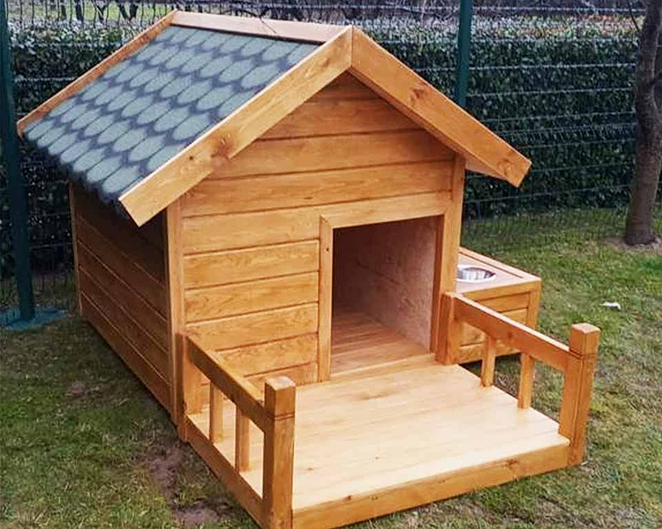 İzolasyonlu Ahşap Köpek Kulübesi 2